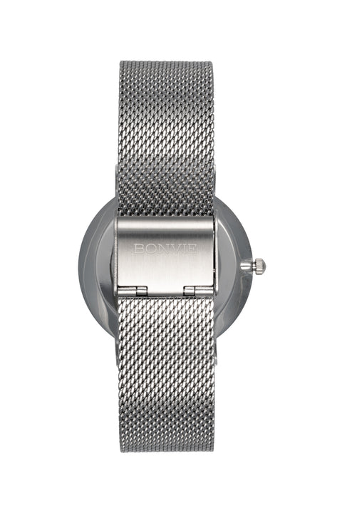 Bonvie vrouwen horloge zilver steel  | Silver Steel |Bonvie Exclusive